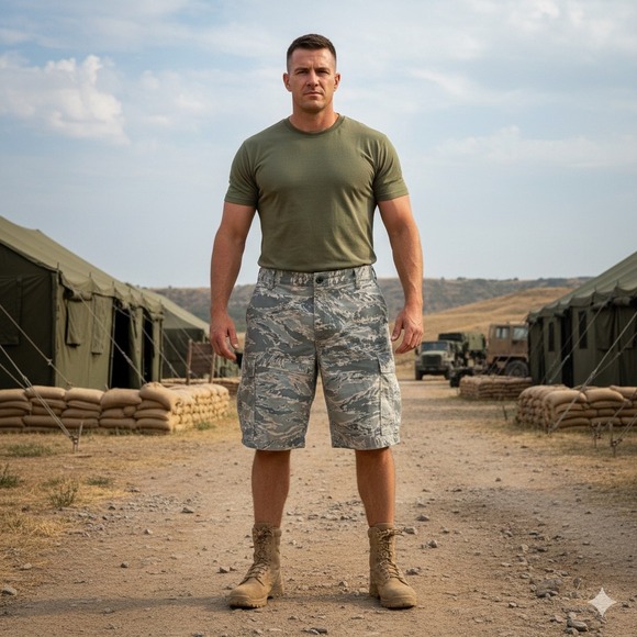 Other - USAF Air Force ABU Tiger Stripe Camo Cargo Shorts Mens 34 Military Cut-Offs